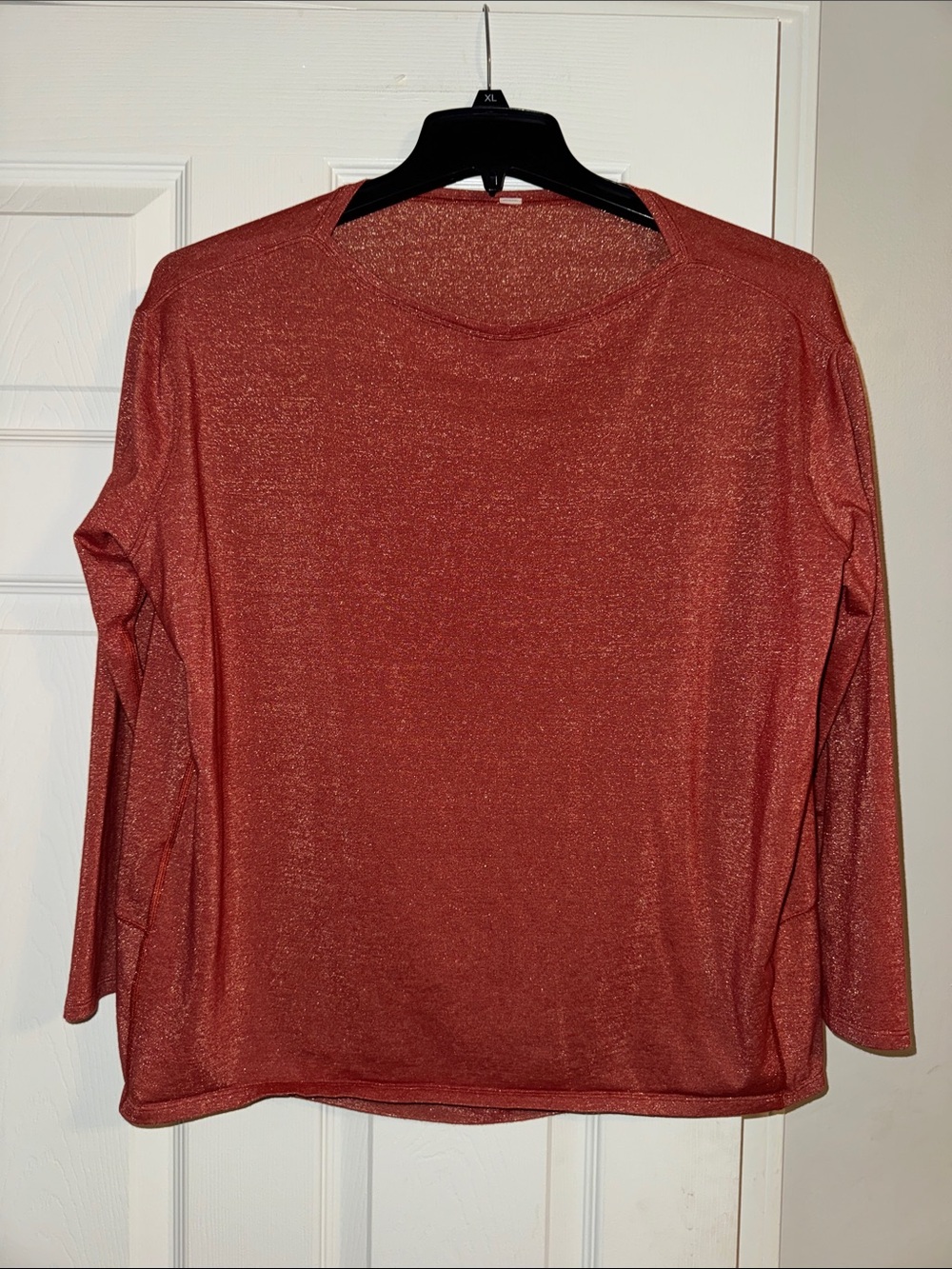 lululemon athletica Shimmer Rust-Red Long Sleeve Tee